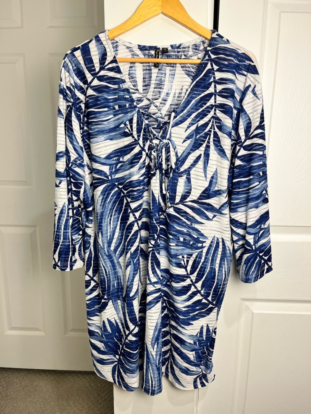 Porto Cruz Leaf Dress Swimsuit Cover-Up Size 3XL Beach Vacation Pool Summer